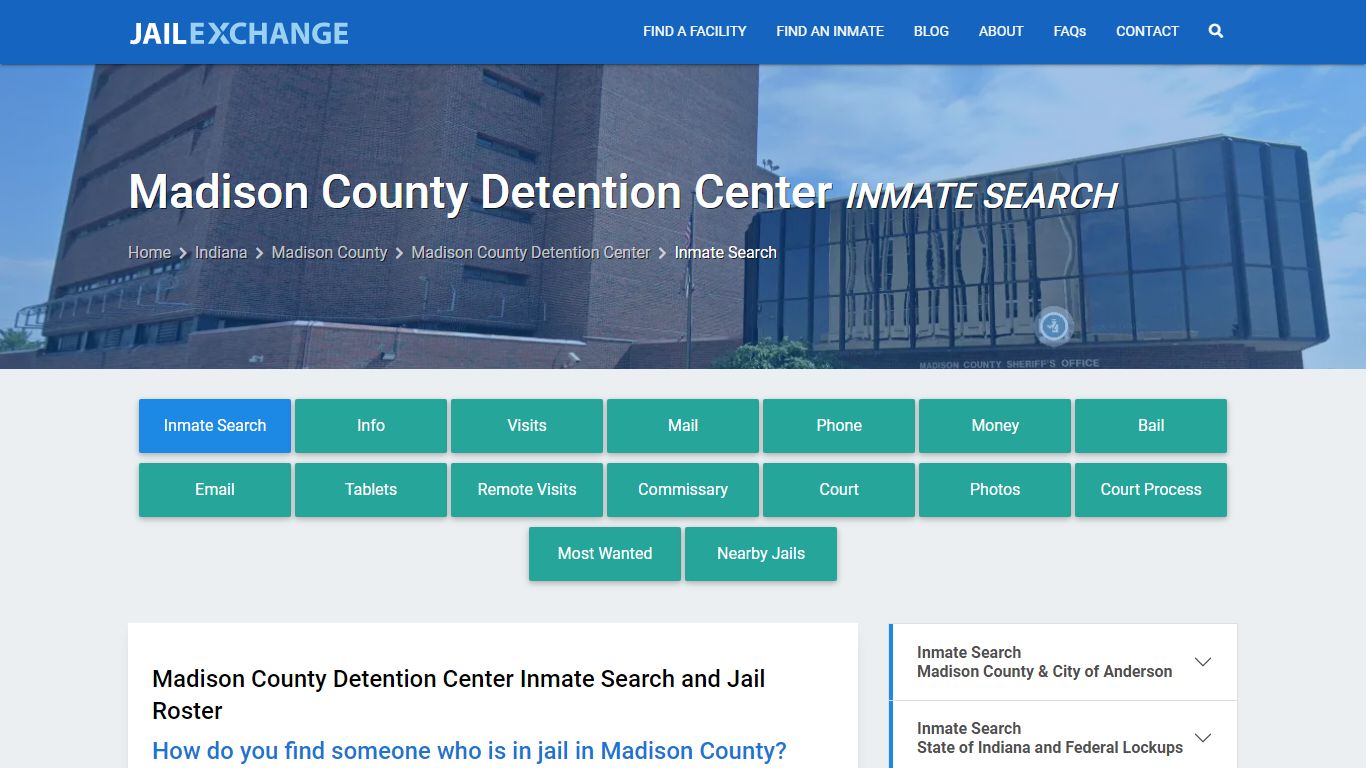 Madison County Detention Center Inmate Search - Jail Exchange